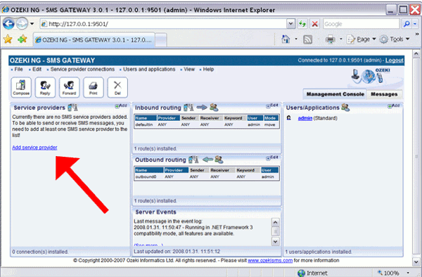 management console