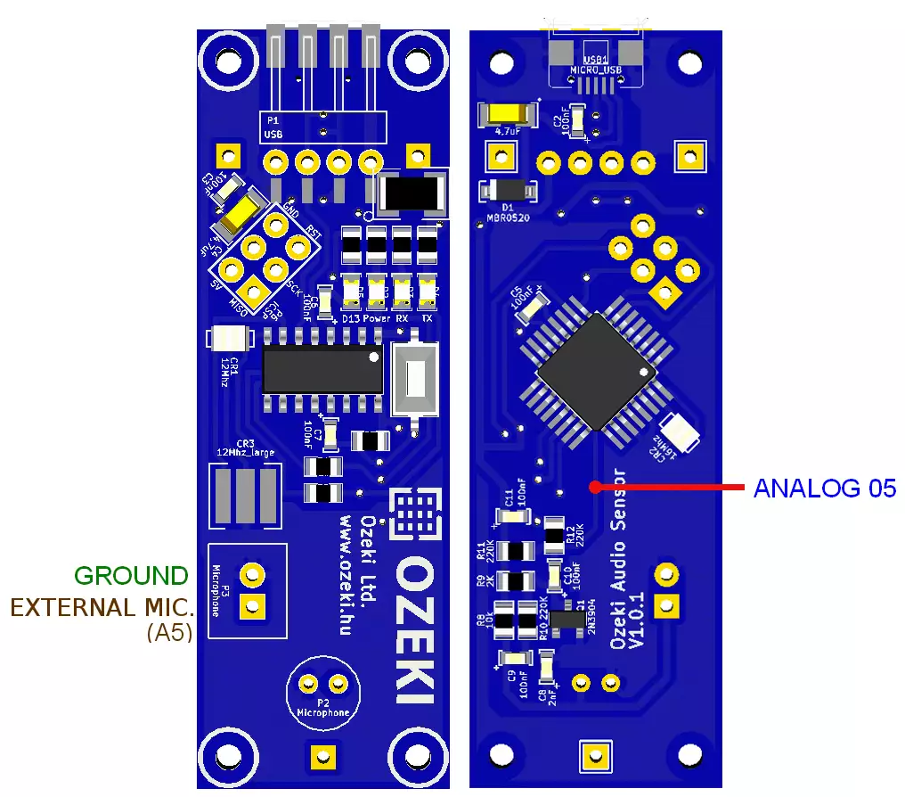 pinout of external microphone