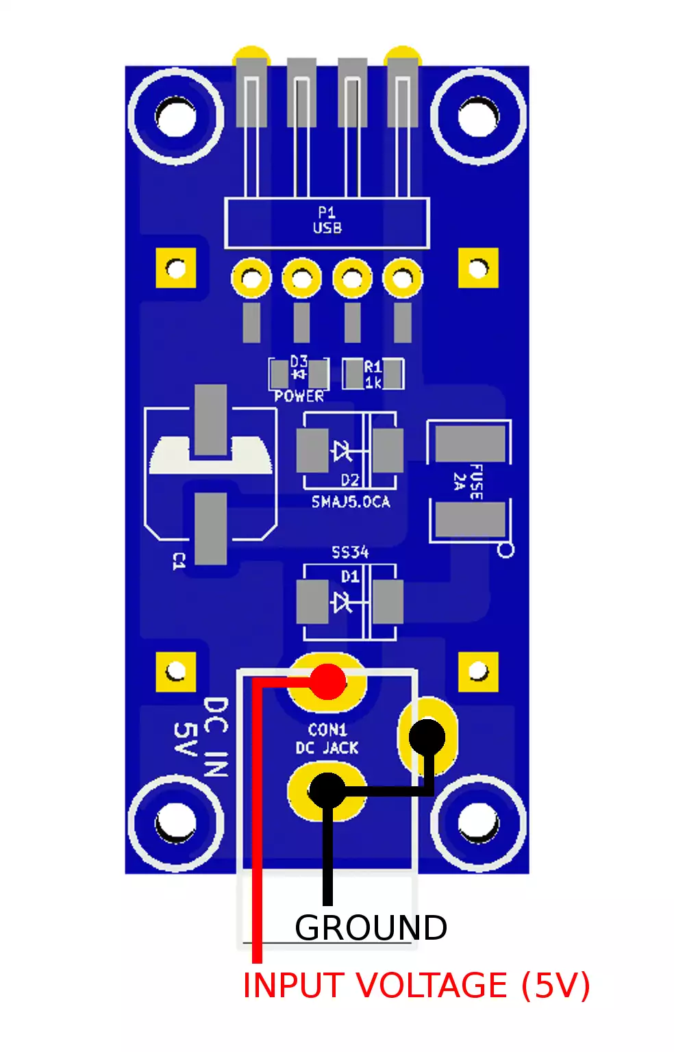 pinout of the ozeki dc adapter