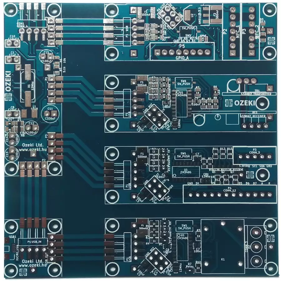 this is a door controller panel without the components