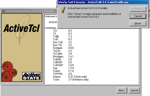 network extension for tcl tk