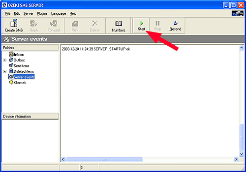 server events in ozeki sms server