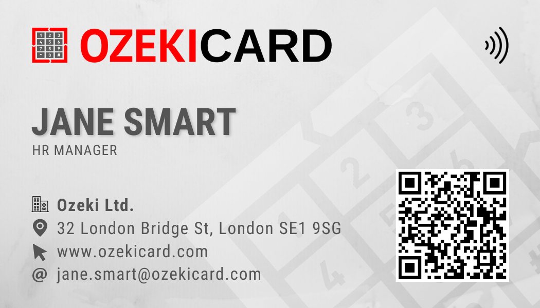 nfc chip and qr code vcard nfc chip and qr code business card
