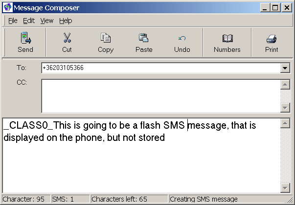 flash sms