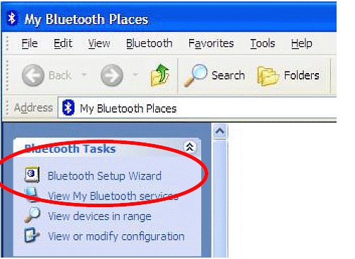 bluetooth setup wizard