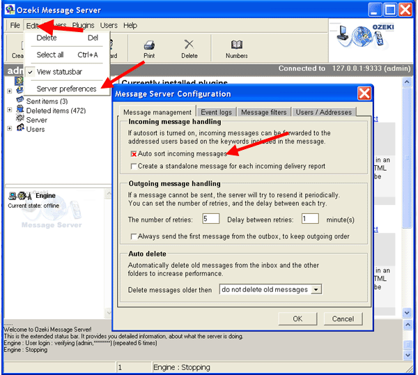 enabling message routing