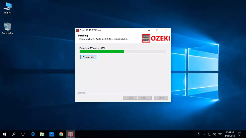 install ozeki ten