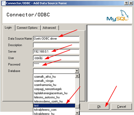 custom odbc driver configuration form