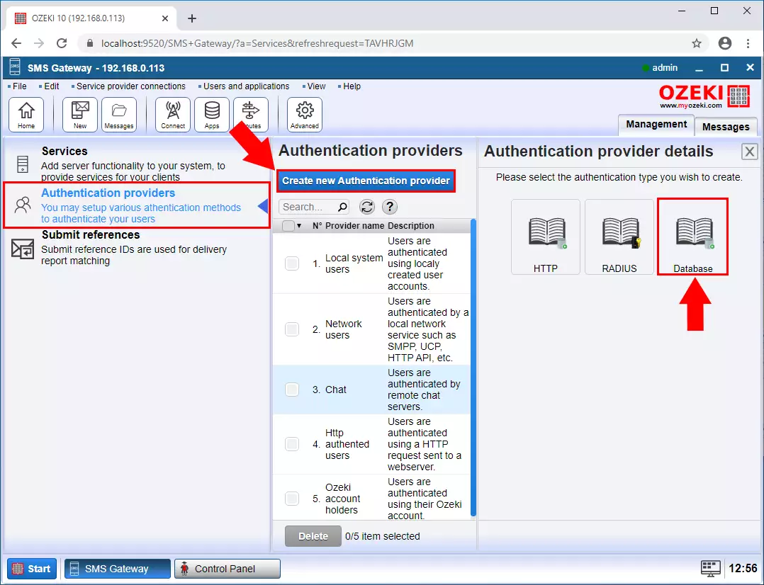 create new authentication povider